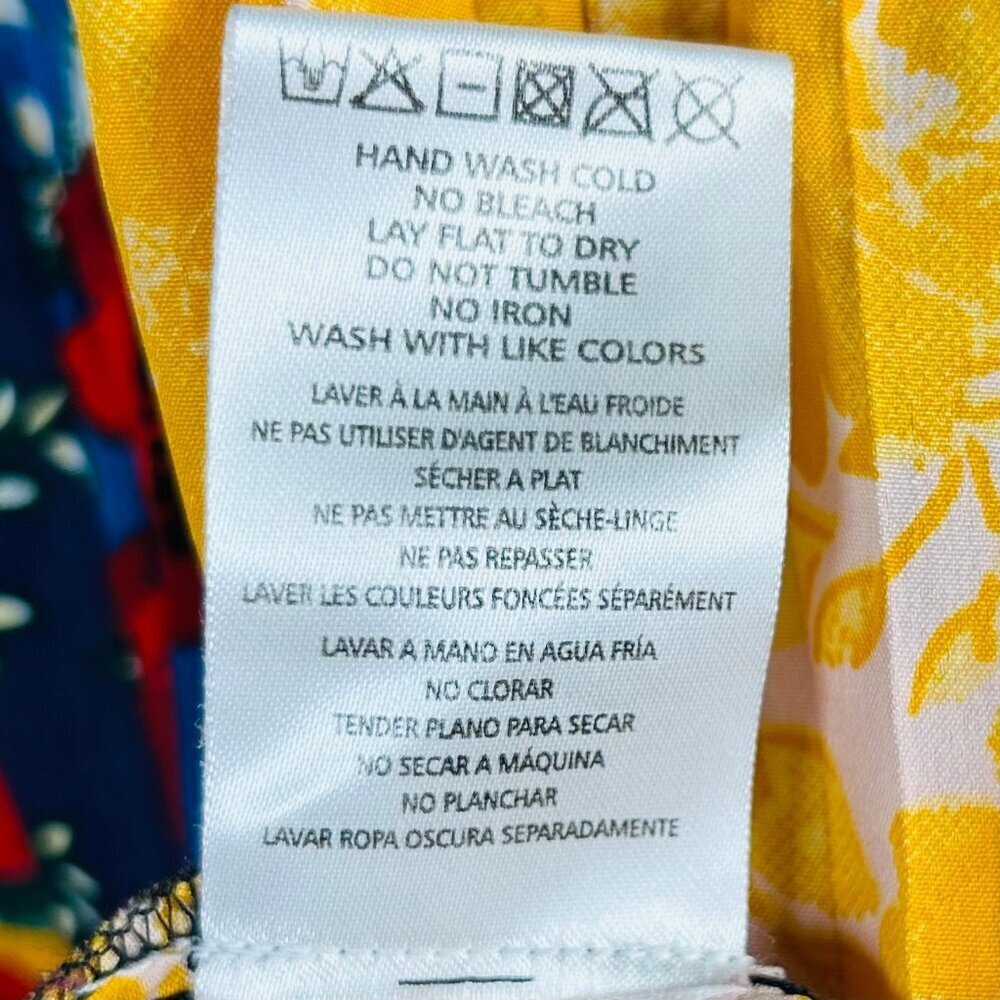 Multicolor Patchwork Pleated Midi Skirt Boho Flor… - image 4